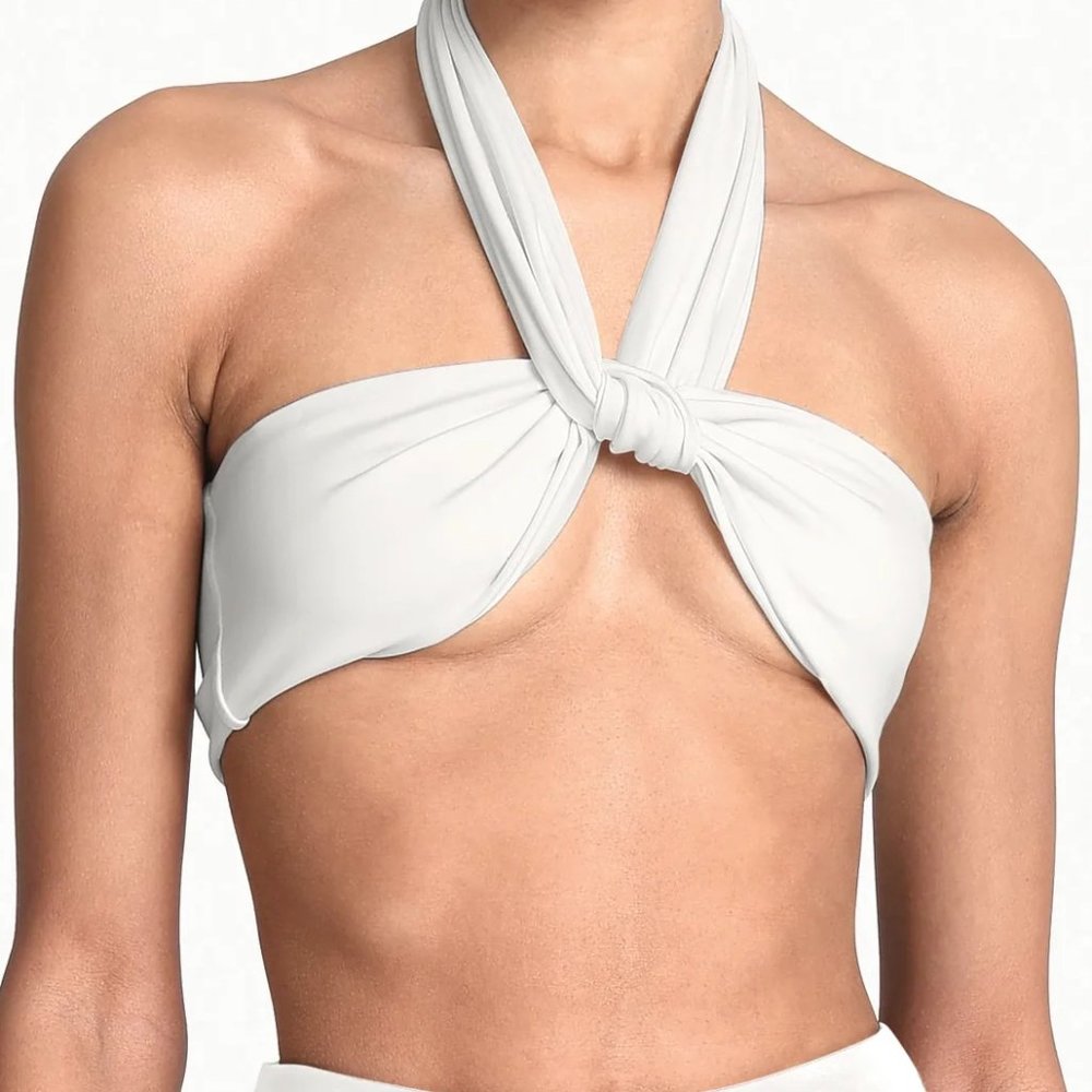 BNWT Aexae Wrap Tie Top in Chalk